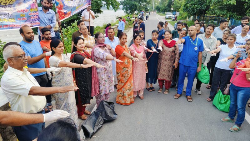 एम्स ने गणेश उत्सव के लिए सफाई अभियान शुरू किया, मेयर भी शामिल हुए